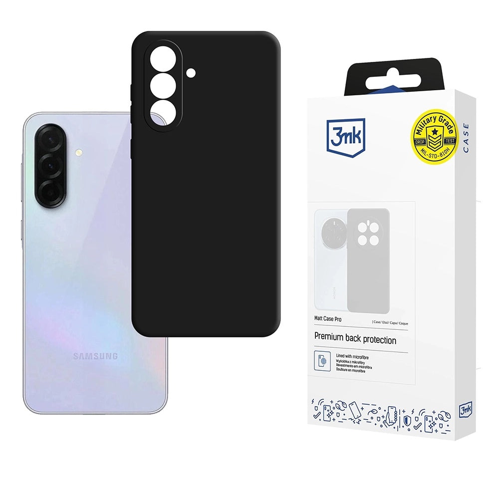 Maska za Samsung Galaxy A36 A366, 3MK, Pro, Crna Mat