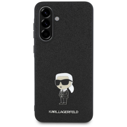 Futrola za Samsung Galaxy A36 A366, Karl Lagerfeld, Glitter Fixed Ikonik Karl, Crna