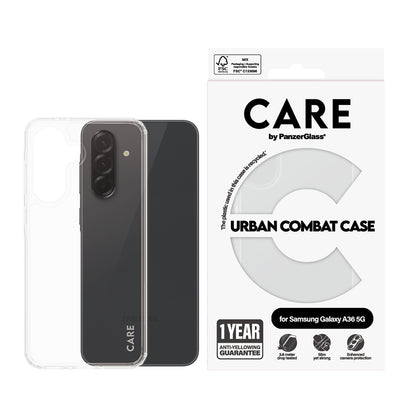 Futrola za Samsung Galaxy A36 A366, PanzerGlass, Care Urban Combat, Prozirna
