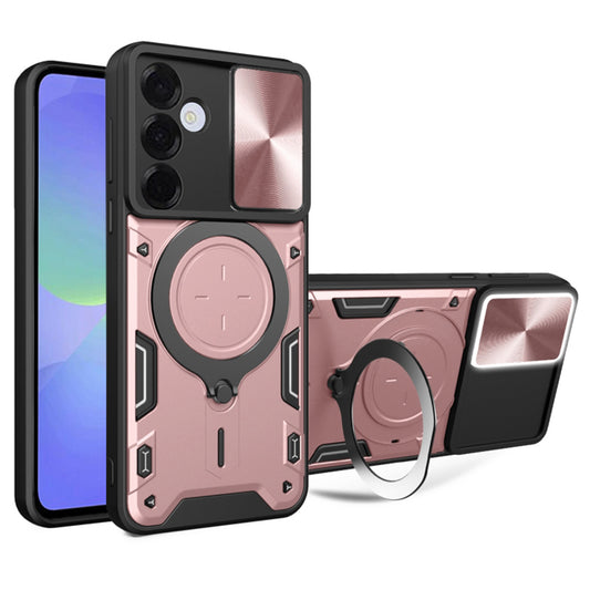 Maska za Samsung Galaxy A36 A366, Techsuit, CamGuard Pro, Ružičasto Zlatna