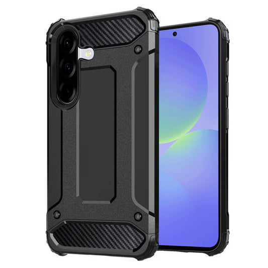 Maska za Samsung Galaxy A36 A366, Techsuit, Hybrid Armor, Crna