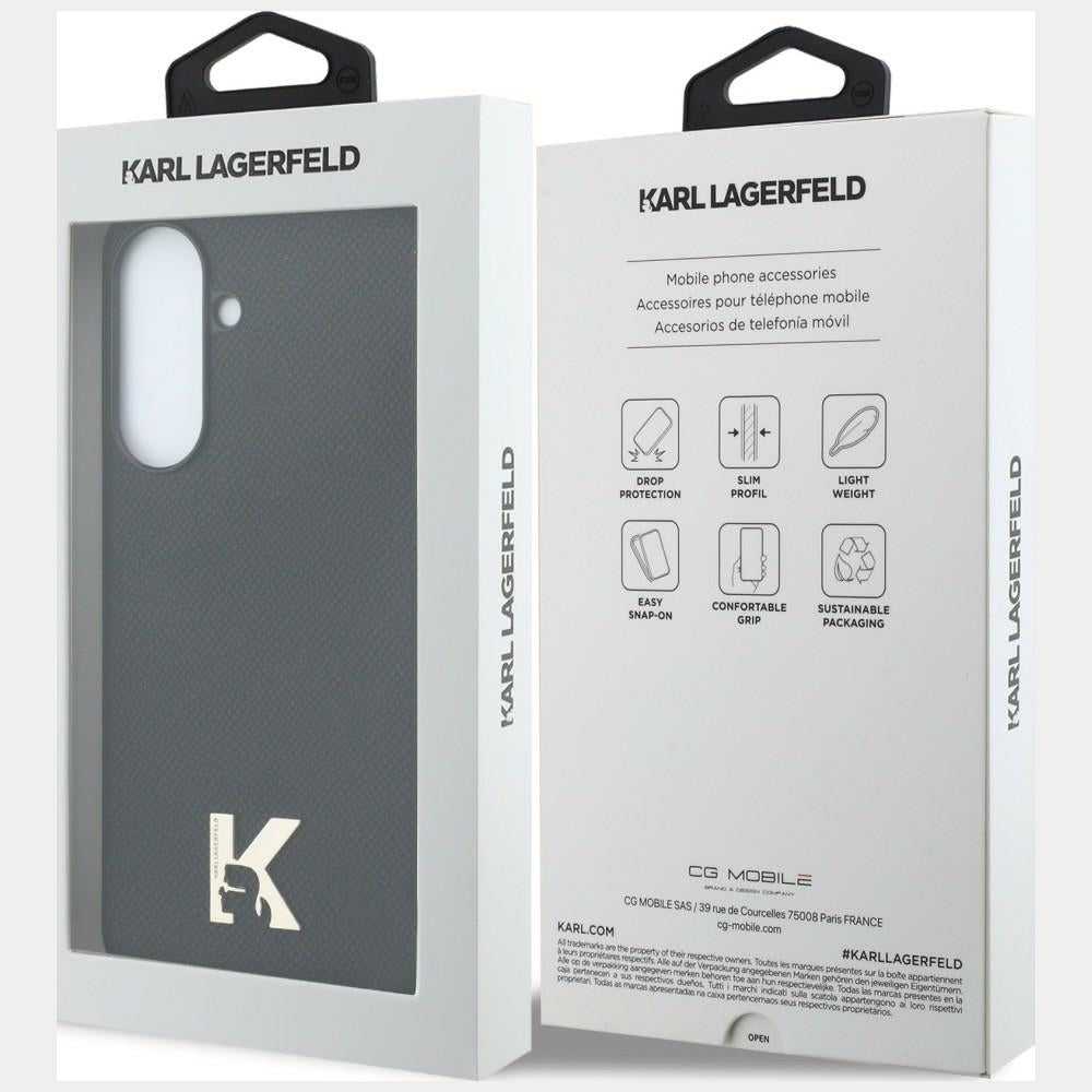 Maska za Samsung Galaxy A37 5G, Karl Lagerfeld, Karl Head Logo, Crna