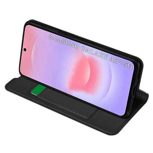 Futrola za Samsung Galaxy A37 5G, Techsuit, Magskin Book, Crna