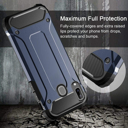 Maska za Samsung Galaxy A40 A405, Techsuit, Hybrid Armor, Crna