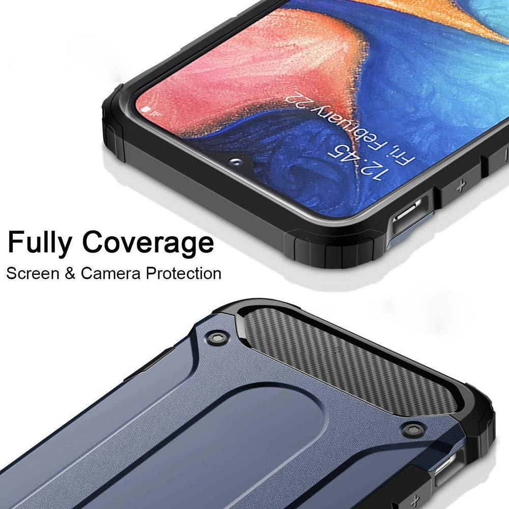 Maska za Samsung Galaxy A40 A405, Techsuit, Hybrid Armor, Crna