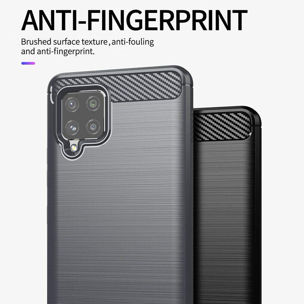 Maska za Samsung Galaxy A42 5G A426, Techsuit, Karbon, Crna