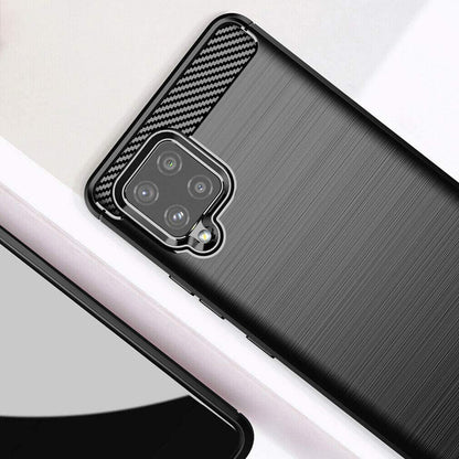 Maska za Samsung Galaxy A42 5G A426, Techsuit, Karbon, Crna