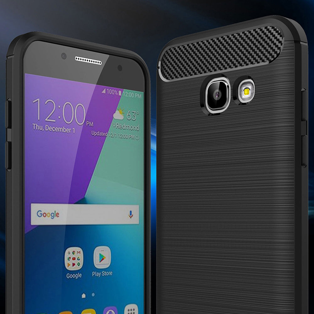 Maska za Samsung Galaxy A5 (2017) A520, Techsuit, Karbon, Crna