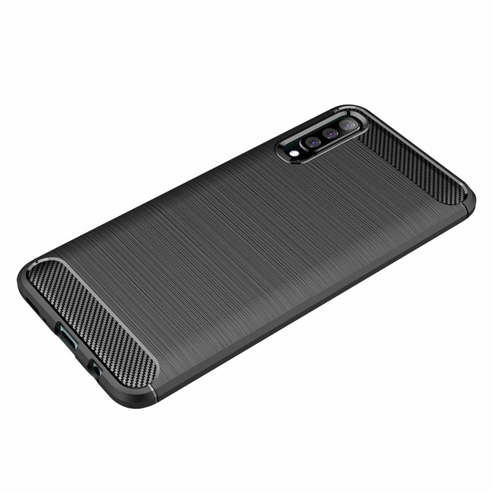 Maska za Samsung Galaxy A50s A507 / A30s A307 / A50 A505, Techsuit, Karbon, Crna