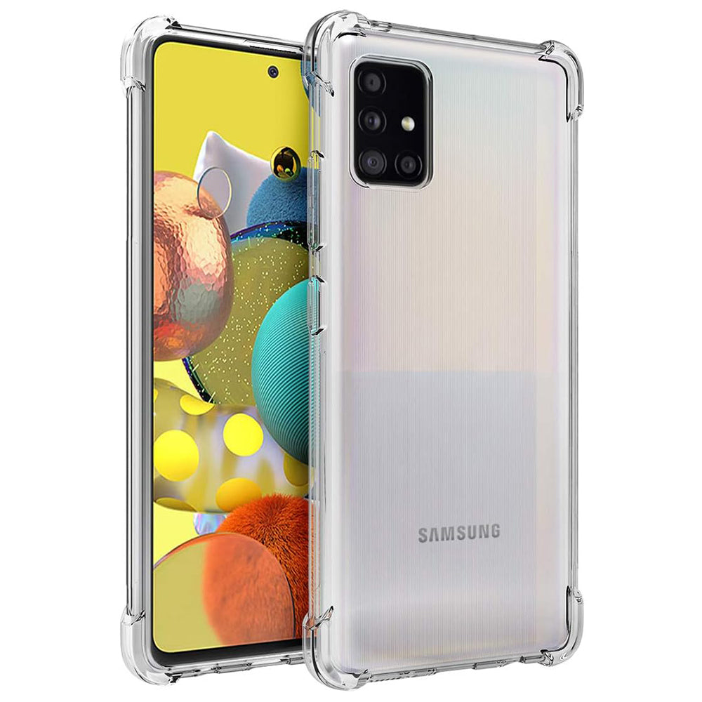 Maska za Samsung Galaxy A51 A515, Techsuit, Shockproof Clear, Prozirna