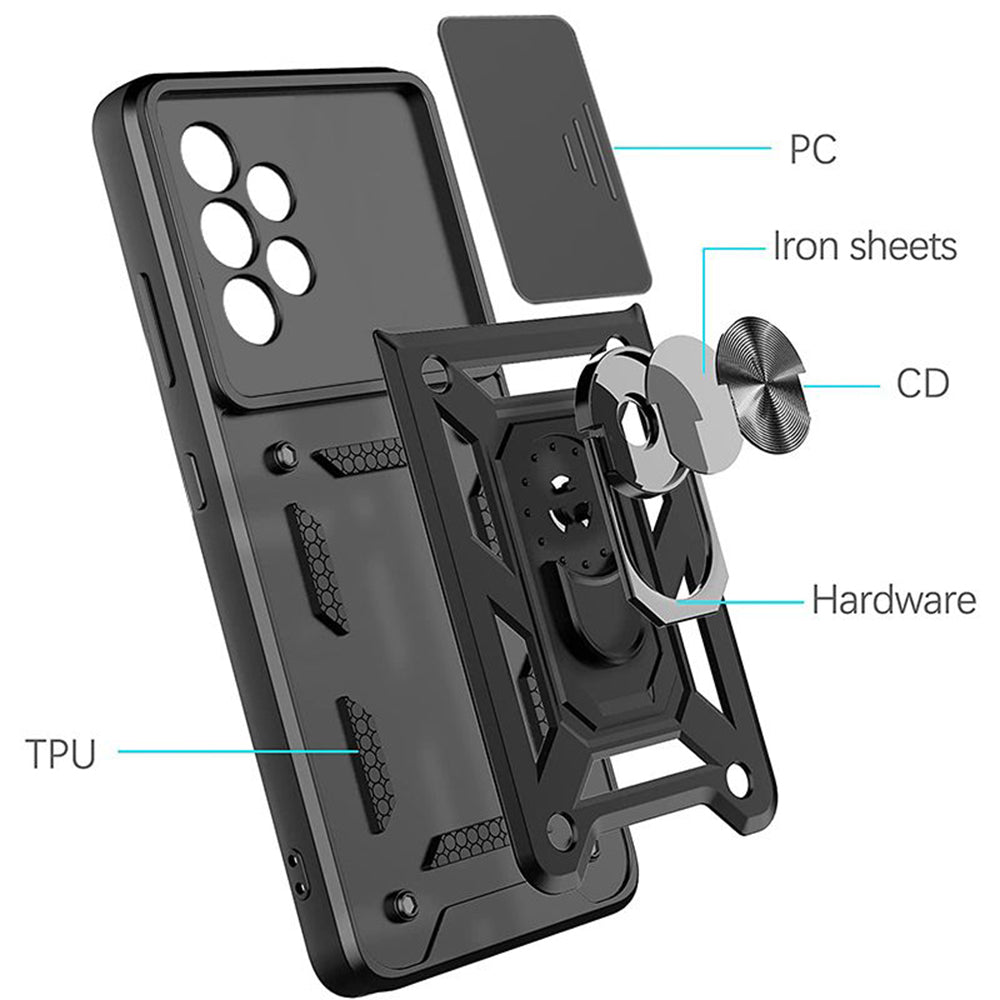 Maska za Samsung Galaxy A52s 5G A528 / A52 5G A526 / A52 A525, Techsuit, CamShield, Roza