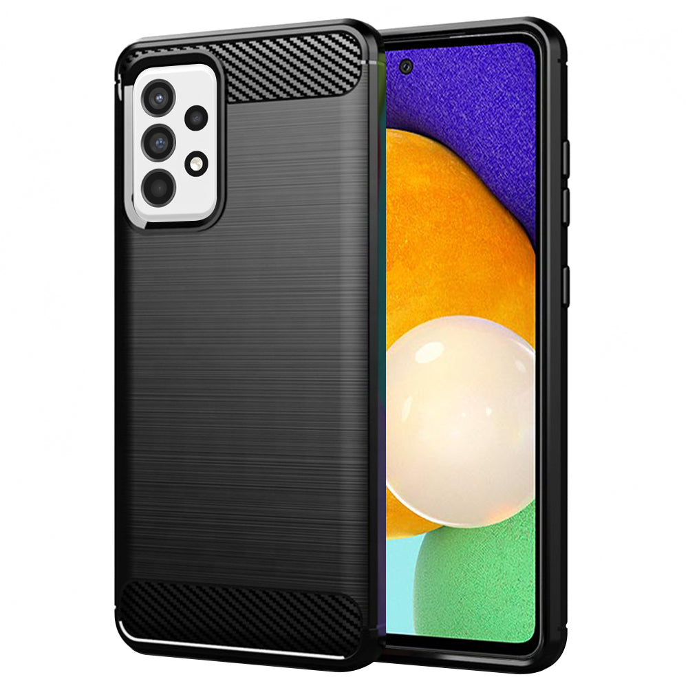 Maska za Samsung Galaxy A52s 5G A528 / A52 5G A526 / A52 A525, Techsuit, Karbon, Crna
