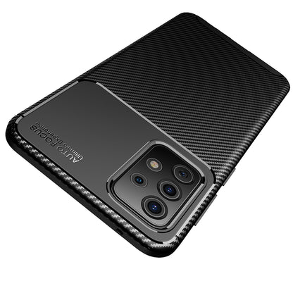 Maska za Samsung Galaxy A52s 5G A528 / A52 5G A526 / A52 A525, Techsuit, CarbonFiber, Crna
