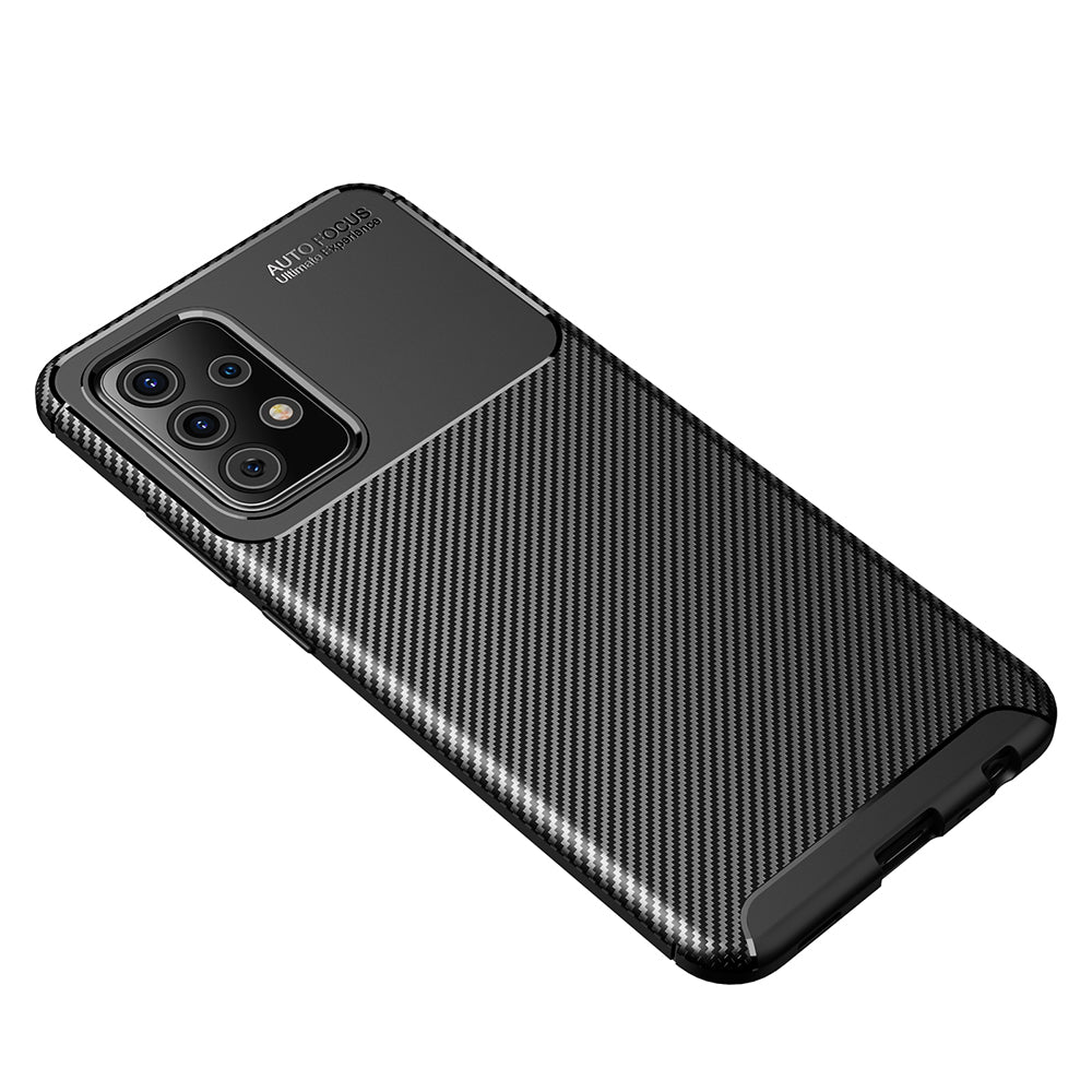 Maska za Samsung Galaxy A52s 5G A528 / A52 5G A526 / A52 A525, Techsuit, CarbonFiber, Crna