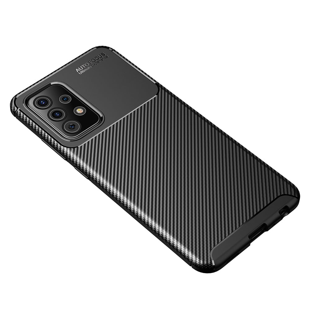 Maska za Samsung Galaxy A52s 5G A528 / A52 5G A526 / A52 A525, Techsuit, CarbonFiber, Crna