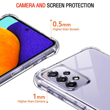 Maska za Samsung Galaxy A52s 5G A528 / A52 5G A526 / A52 A525, Techsuit, Otporna na udarce, Prozirna