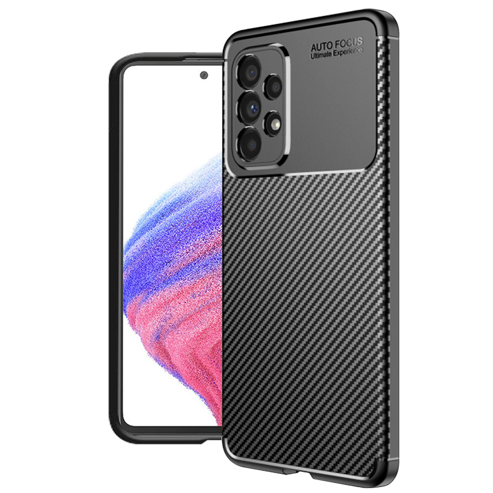 Maska za Samsung Galaxy A53 5G A536, Techsuit, CarbonFiber, Crna