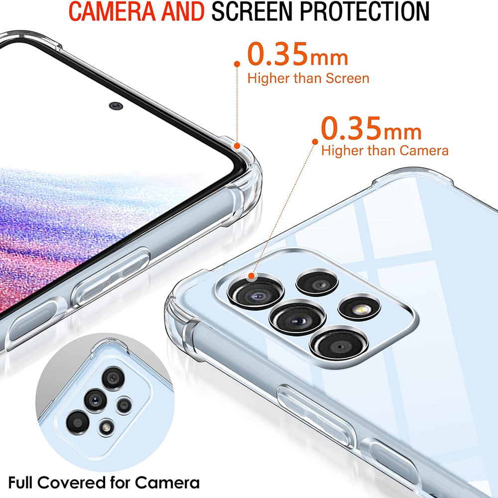 Maska za Samsung Galaxy A53 5G A536, Techsuit, Otporna na udarce, Prozirna