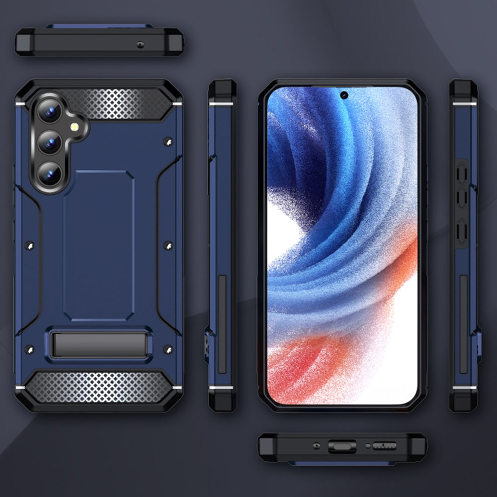 Futrola za Samsung Galaxy A54 A546, Techsuit, Hybrid Armor Kickstand, Plava