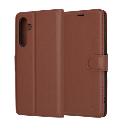 Futrola za Samsung Galaxy A54 A546, Techsuit, Kožna Folio, Smeđa