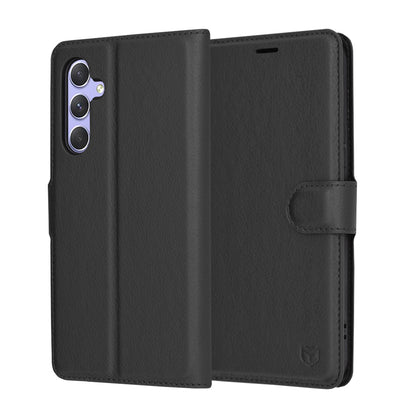Futrola za Samsung Galaxy A54 A546, Techsuit, Kožna Folio, Crna