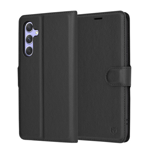 Futrola za Samsung Galaxy A54 A546, Techsuit, Kožna Folio, Crna