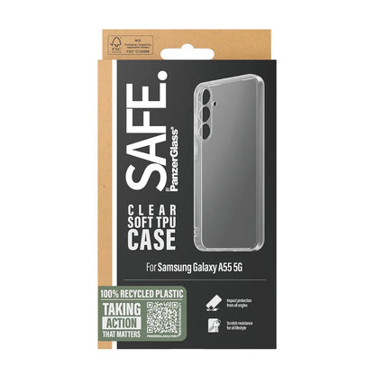 Futrola za Samsung Galaxy A55 5G A556, PanzerGlass, Safe., Prozirna