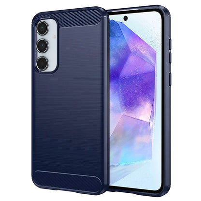 Maska za Samsung Galaxy A55 5G A556, Techsuit, Karbon, Plava