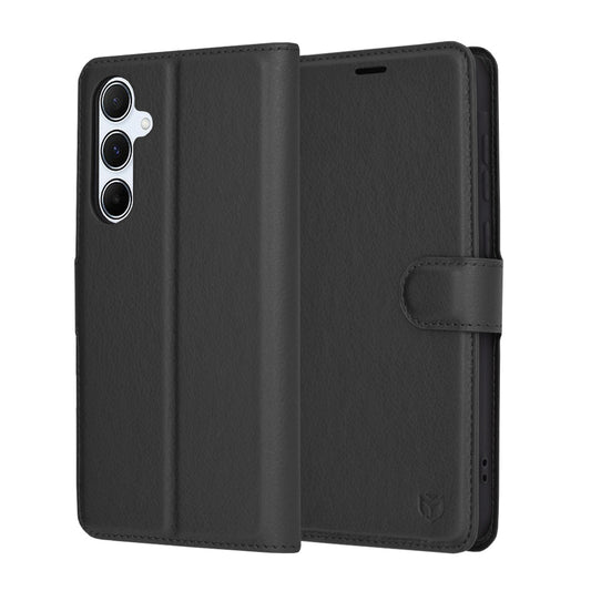 Futrola za Samsung Galaxy A55 5G A556, Techsuit, Kožna Folio, Crna