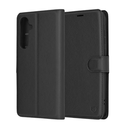 Futrola za Samsung Galaxy A55 5G A556, Techsuit, Kožna Folio, Crna