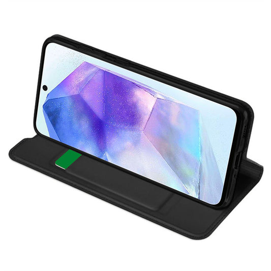 Maska za Samsung Galaxy A55 5G A556, Techsuit, Magskin Book, Crna