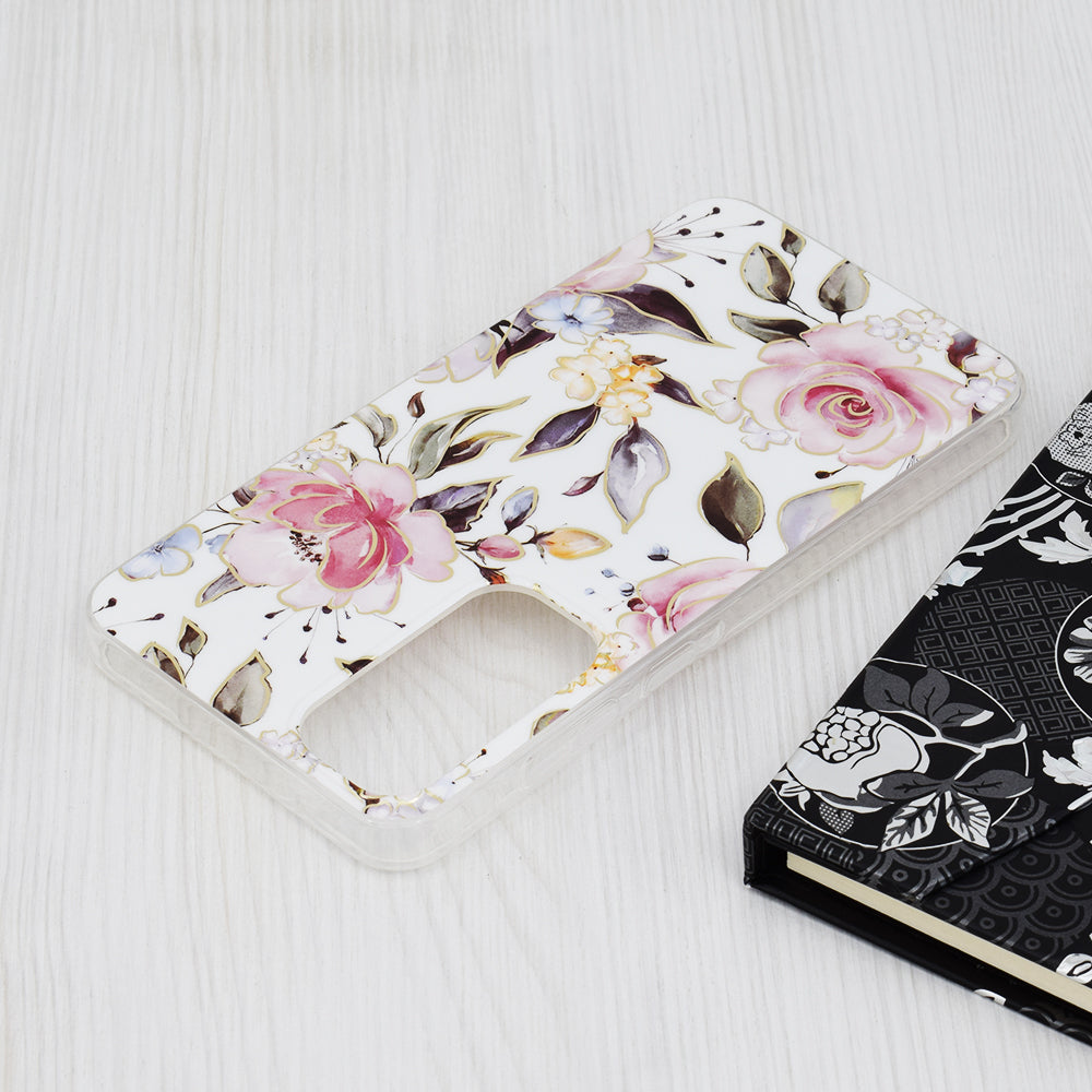 Maska za Samsung Galaxy A55 5G A556, Techsuit, Marble, Bijela