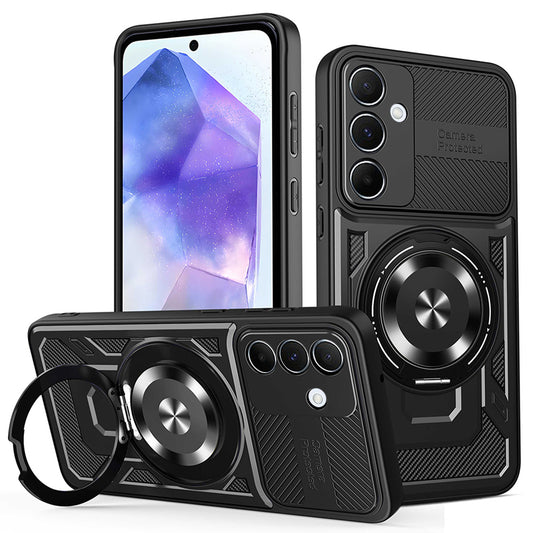 Maska za Samsung Galaxy A55 5G A556, Techsuit, RuggedCam, Crna