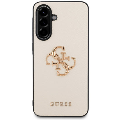 Futrola za Samsung Galaxy A56 A566, Guess, 4G Grained Big and Classic Logo, Bež