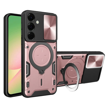 Maska za Samsung Galaxy A56 A566, Techsuit, CamGuard Pro, Ružičasto Zlatna
