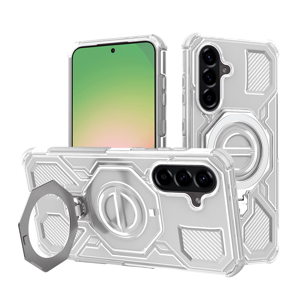 Futrola za Samsung Galaxy A56 A566, Techsuit, Carbon Shield Pro, Bijela