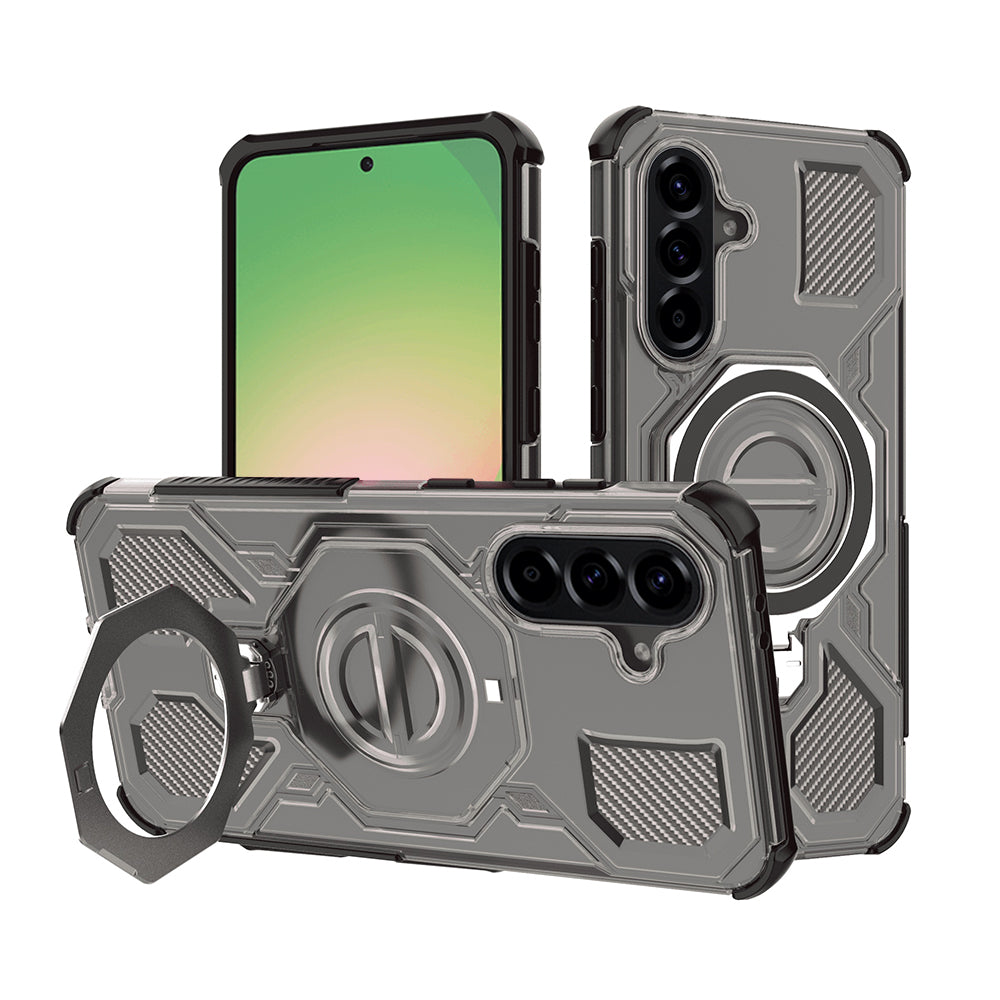 Futrola za Samsung Galaxy A56 A566, Techsuit, Carbon Shield Pro, Svijetlo crna