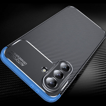 Maska za Samsung Galaxy A56 A566, Techsuit, CarbonFiber, Crna