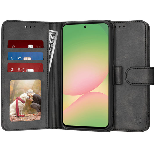 Futrola za Samsung Galaxy A56 A566, Techsuit, Diary Book, Crna
