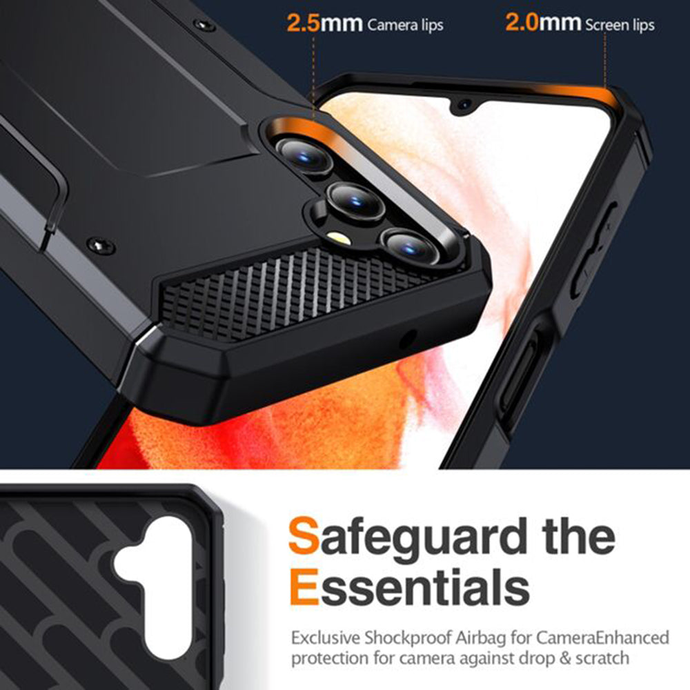 Maska za Samsung Galaxy A56 A566, Techsuit, Hybrid Armor, Crna