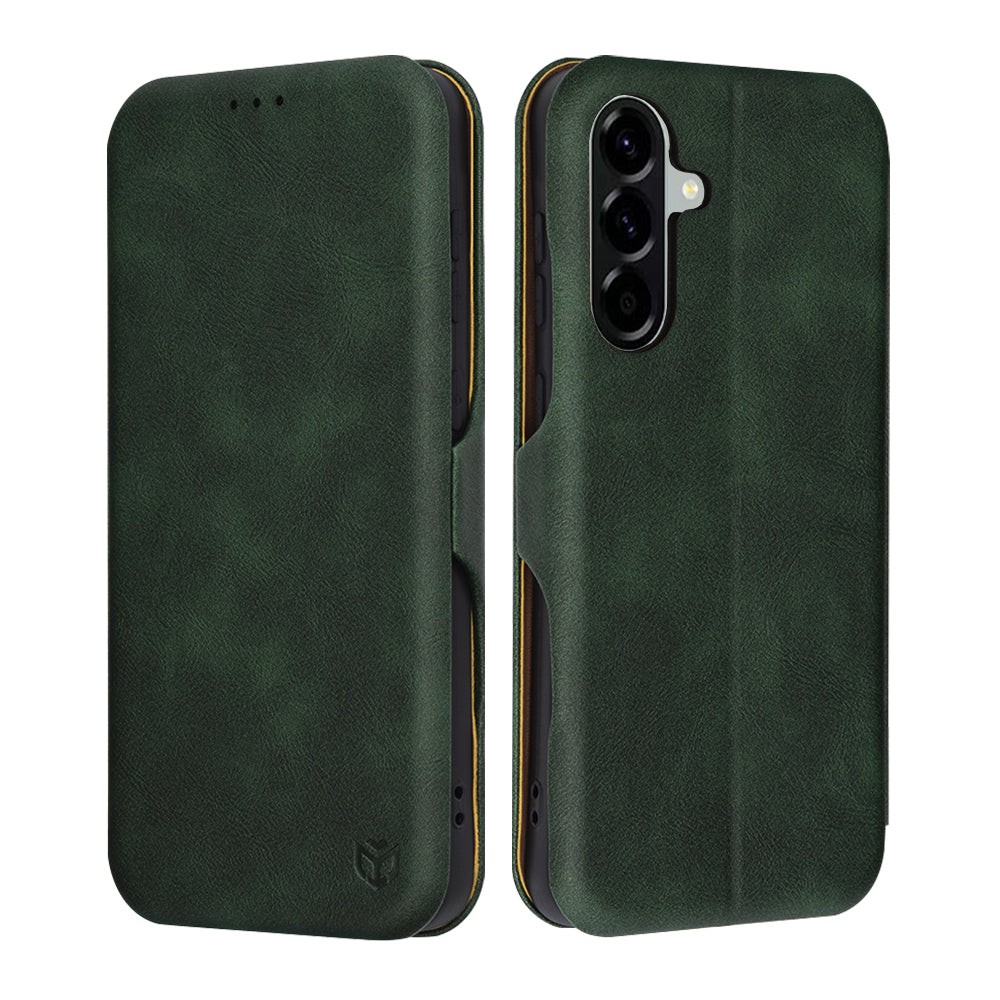 Futrola za Samsung Galaxy A56 A566, Techsuit, Safe Wallet Plus, Zelena
