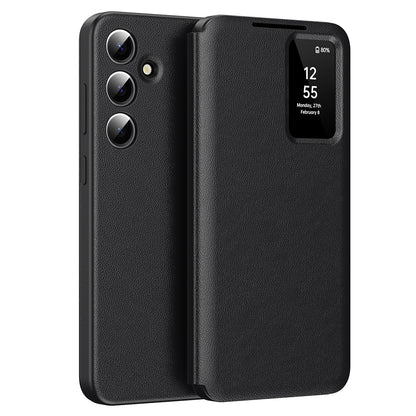 Futrola za Samsung Galaxy A56 A566, Techsuit, SmartView, Crna