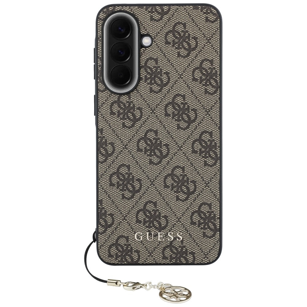 Maska za Samsung Galaxy A57 5G, Guess, 4G Classic Logo Charm, Smeđa