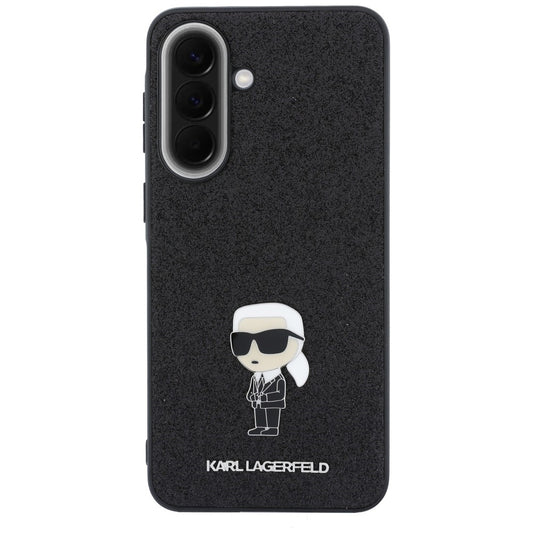Maska za Samsung Galaxy A57 5G, Karl Lagerfeld, Glitter Fixed Ikonik Karl, Crna