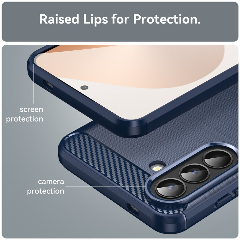 Futrola za Samsung Galaxy A57 5G, Techsuit, Karbon, Plava