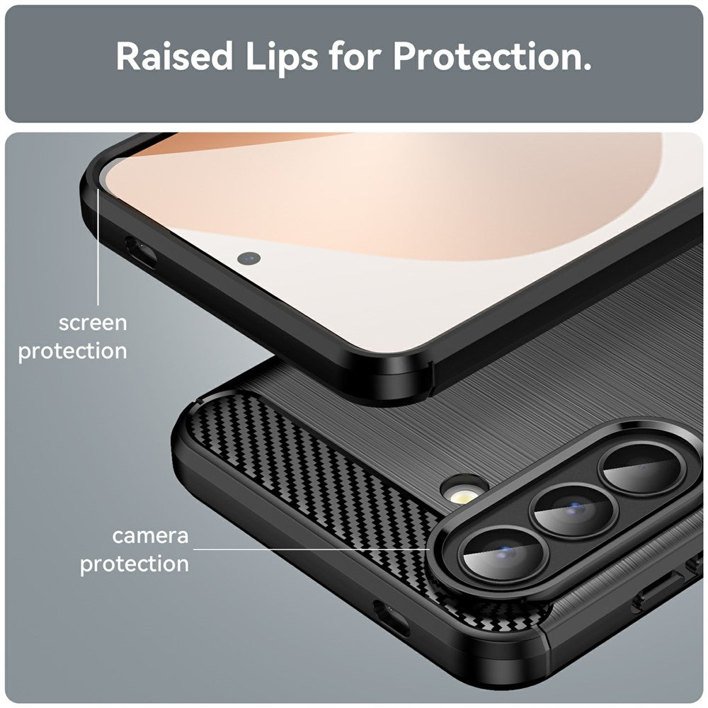 Futrola za Samsung Galaxy A57 5G, Techsuit, Karbon, Crna