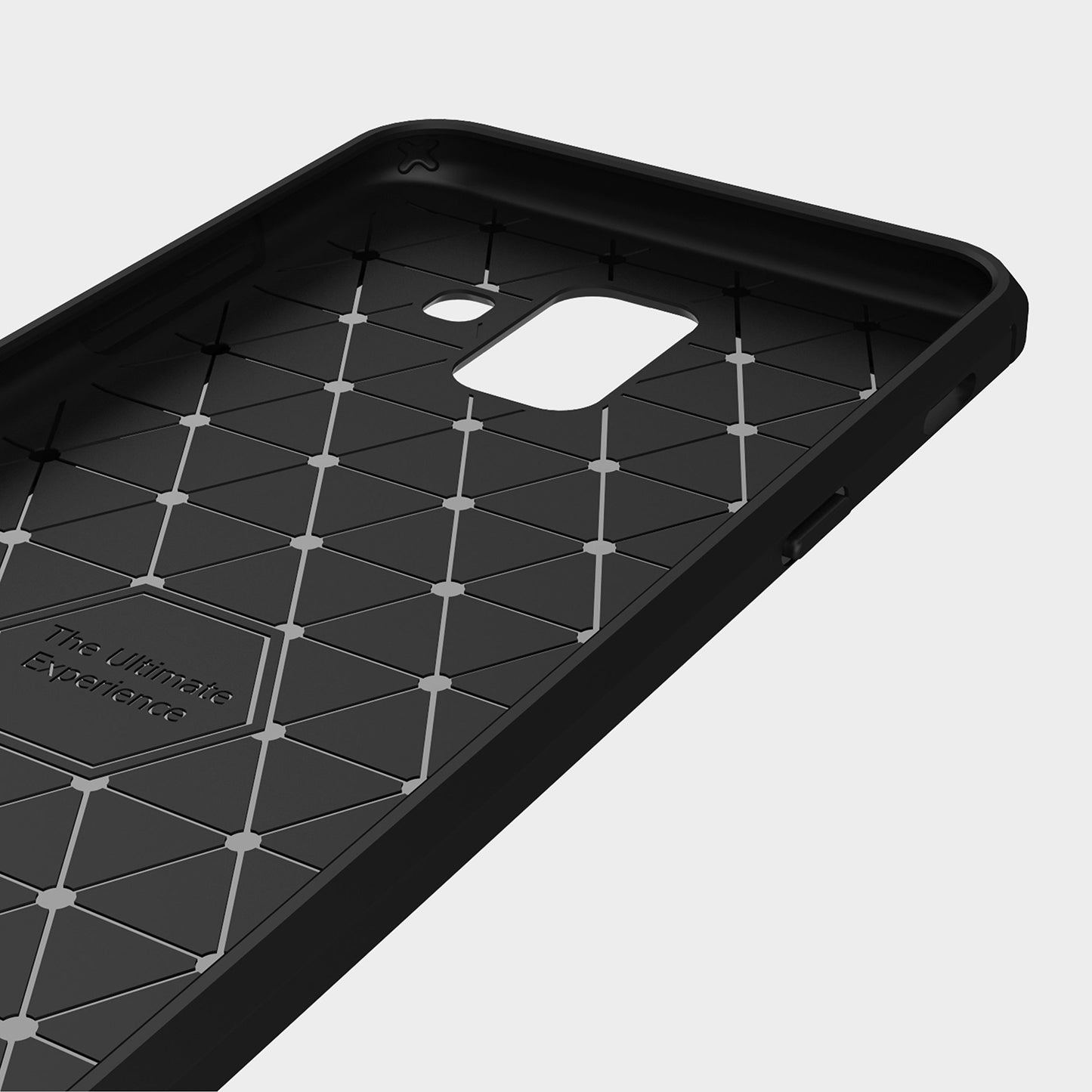 Maska za Samsung Galaxy A6 (2018) A600, Techsuit, Karbon, Crna