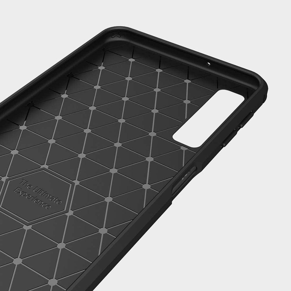 Maska za Samsung Galaxy A7 (2018) A750, Techsuit, Karbon, Crna