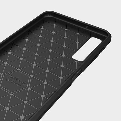 Maska za Samsung Galaxy A7 (2018) A750, Techsuit, Karbon, Crna