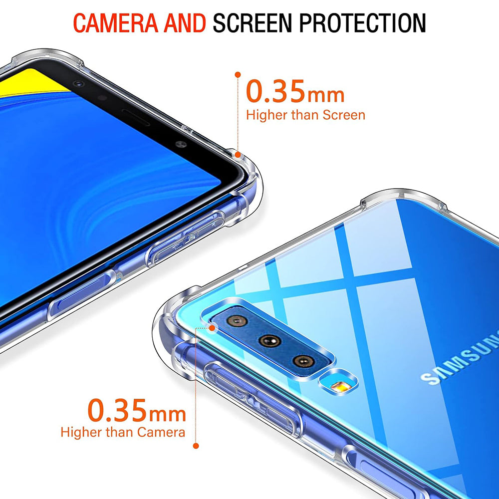 Maska za Samsung Galaxy A7 (2018) A750, Techsuit, Otporna na udarce, Prozirna